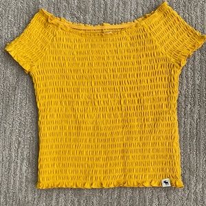 Abercrombie kids sunflower yellow top 7/8